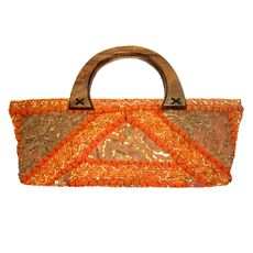 KALAIA.COM : tapestries indian orange hand beaded